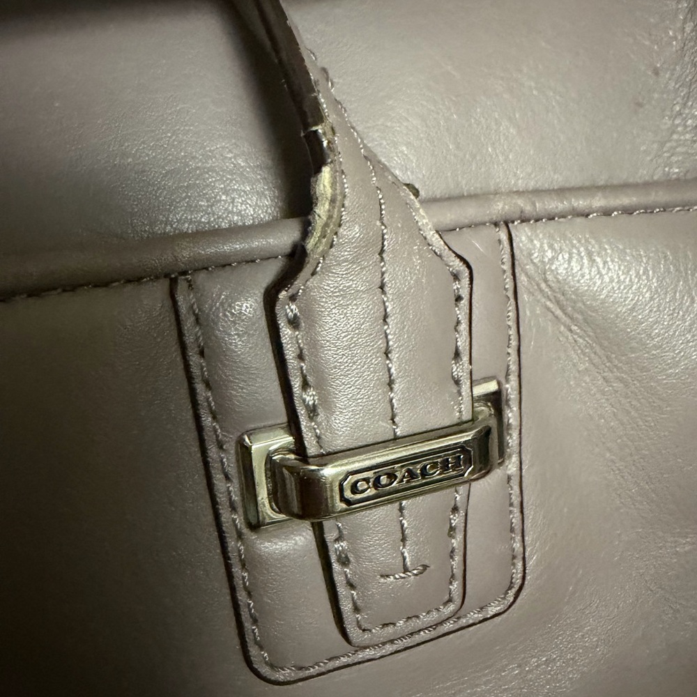 Coach Leather Tote Bag in Mauve - Picture 6 of 6